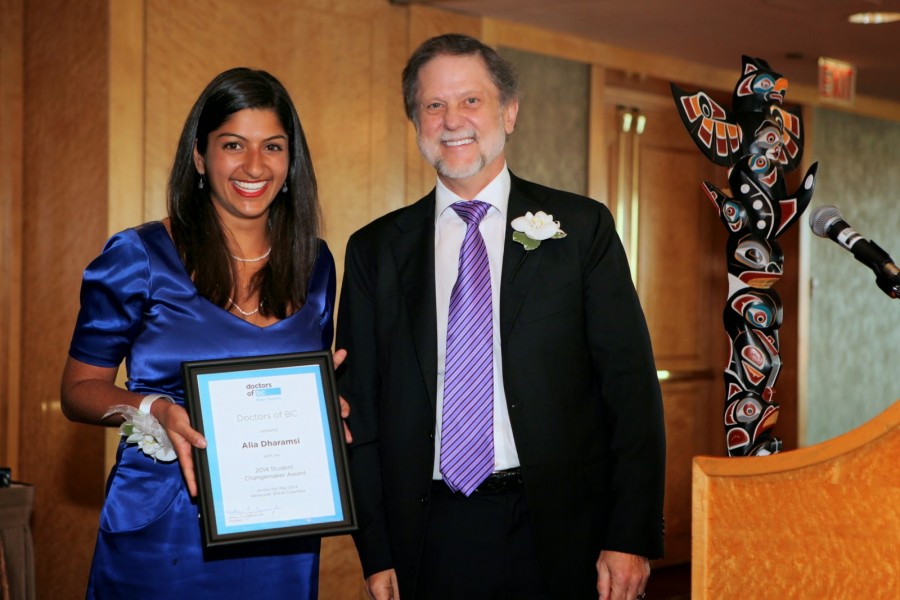 Recent MD grad honoured with Doctors of BC “Change Maker Award”